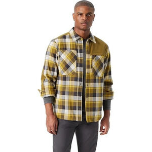 NWT Bass Outdoor Heavyweight Combo Plaid Button-Up Shacket Antique Moss Men's XL